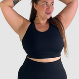 Zenya Supportive Curve Top – Black