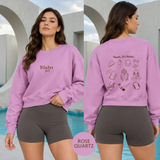 Pilates Girl Oversized Graphic Crewneck