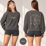 Pilates Girl Oversized Graphic Crewneck